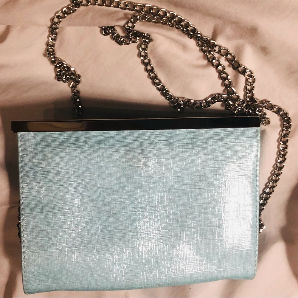 Fancy blue crossbody clutch